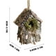 thumbnail image 2 of Wooden Nests House Decorations Moss Bark Flowers Grass Thatch Nests Christmas Tree Decorations Christmas Ornaments, 2 of 6