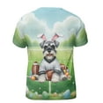 thumbnail image 2 of Happy Easter Hello Spring Schnauzer Playing Football All Over Print 3D Shirt Unisex Merch Miniature Schnauzer Dog Lover - 13003, 2 of 6