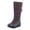 Brown, variant on Womens Snow Boots Wedge Platform Heel Comfortable Warm Winter Outdoor Mid Calf Booties with Tassel Zipper Size 5.5-10