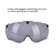 thumbnail image 4 of Casco de motocicleta con gafas Equipo de ciclismo de bicicleta de seguridad para Scooter Tourings Sp Lixada Protector, 4 of 7