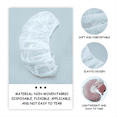 thumbnail image 3 of 100 Pcs Disposable Headrest Covers Disposable Massage Covers Massage Headrest Covers U Shaped Cradle Cover for Massage, 3 of 6