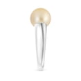 thumbnail image 3 of ANGARA Solitaire Golden South Sea Cultured Pearl Dome Ring in 14K White Gold for Women | June Birthstone, Birthday, Anniversary, Jewelry Gift for Women | Pearl Ring, 3 of 9