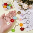thumbnail image 3 of 16Pcs 8 Color Daisy Keychain Crochet Flower Keychain Handmade Floral Keyring Flower Bag Charms Hanging Pendant Charm Keyrings for Bags Purse Car DIY Ornament, 3 of 7