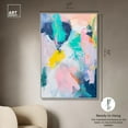 thumbnail image 5 of Featherlight Colors I Canvas Modern Color Abstract by Art Remedy, Silver Frame, 36" x 54", 5 of 7