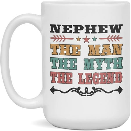 

Birthday Mug For Nephew Christmas Mug for Nephew Funny Mug 15-Ounce White