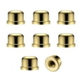 thumbnail image 2 of 8 perillas de tapa de lámpara, tapa de rosca de pantalla de lámpara de 1/2 pulgada de alto para soporte de pantalla superior de arpa de lámpara, rosca Dorado Yinane Perilla de la tapa del remate de la lámpara, 2 of 7