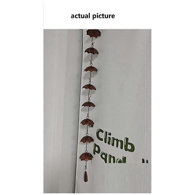 Rain Chains Metal Rain Chain Decorative Umbrella Rain Chain Bell Decor for Home,Replacement for Gutter Downspouts