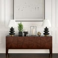 thumbnail image 6 of 26" Black and Gold Glass Table Lamp With White Empire Shade, 6 of 10