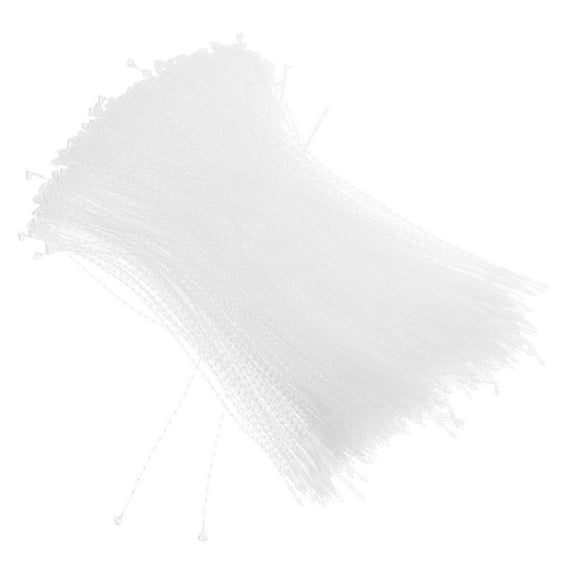 OULII 1000Pcs Transparent Tagging Supplies with Snap Fasteners for Hanging Tags and Clothing Labels