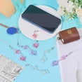 thumbnail image 5 of 9Pcs Heart Flower Beaded Phone Charm 3Colors Phone Strap Non-Slip Phone Lanyard Wrist Strap Flower Stationery Mobile Phone Shell Decoration Charm 1set, 5 of 8