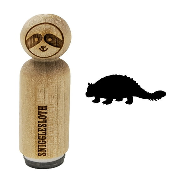 Ankylosaurus Dinosaur Solid Rubber Stamp for Scrapbooking Crafting Stamping - Mini 1/2 Inch