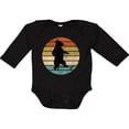 thumbnail image 3 of Inktastic Skateboard Bear Retro Sunset Boys or Girls Long Sleeve Baby Bodysuit, 3 of 5