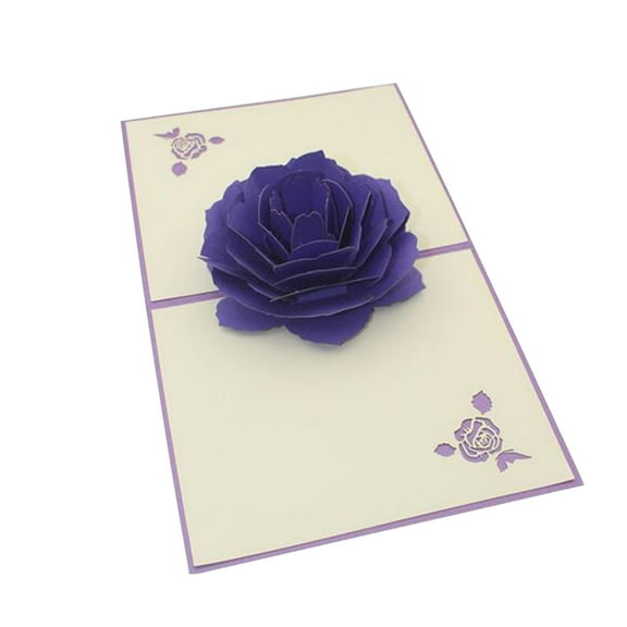 Pop Up Cards, Cupid's Valentine, 12 Inch Life Sized Forever Flower Bouquet 3D Popup Greeting Cards, Valentine's Day, Anniversary Card, Note Card & Envelope