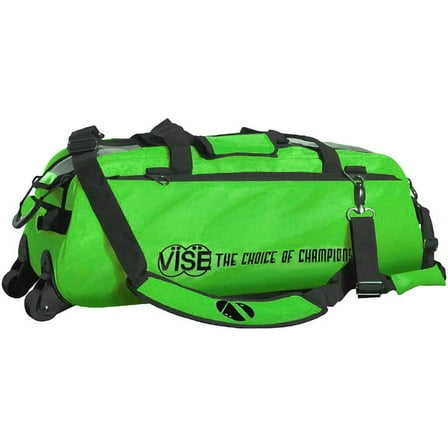 Vise Clear Top 3 Ball Tote Roller Bowling Bag- Green