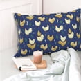 thumbnail image 4 of Salouo Funny Chicken Pattern Pillow Cases,1PC Pillow Covers with Envelope Closure Decorative Pillow Case for Bed Couch,Pillows Not Included-16"x24", 4 of 6