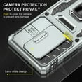 thumbnail image 3 of K-Lion Samsung Galaxy S21 Ultra Case, Heavy Duty Rugged Case with Kickstand Pocket Shockproof,Slide Holder Back Cover for Samsung Galaxy S21 Ultra 6.8 inch,Gray, 3 of 7