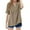 Brown, variant on XIMIN Linen Shirts for Kids Girls Summer Button Down Shirts Short Sleeve Collared Plus Size V Neck Casual Blouses Boho Clothes Work Office Tshirts (7-8 Years, Watermelon Red)