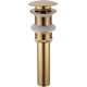 thumbnail image 1 of Fregadero de latón Desagüe moderno Pop Up Click Clack Sprung Plug Sin ranura Sin desbordamiento, Banban de oro cepillado, 1 of 2