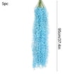 thumbnail image 3 of 5 Pack Artificial Weeping Willow Hanging Vines, 37.4 inch Aesthetic Faux Floral Trailing Vine Arrangement, Decorative Greenery for Wedding Living Room Outdoor Courtyard Festival Everyday Decor, 3 of 6