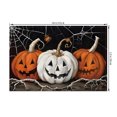 thumbnail image 3 of MIZHONA Halloween Placemats Set of 4,Fall Pumpkins Linen Table Mats for Table Decorations 12x18 in, 3 of 4