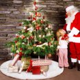 thumbnail image 1 of Faldas de árbol de Navidad Falda de felpa blanca Decoración de árbol de Navidad para vacaciones de Navidad Decoración de fiesta de año nuevo Liquidación Muyoka Hogar, 1 of 2