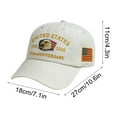 thumbnail image 3 of United States 250th Anniversary Hat - Adjustable Patriotic Eagle Design Cap for Men Women (250 Year American Celebration)(3Pcs-White), 3 of 7