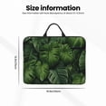 thumbnail image 3 of Laptop Sleeve Case Bag Protective Carrying Case with Handle for 14 inch Laptop, Hawaii Tiki Palm Leaf Green, 3 of 6