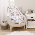 thumbnail image 3 of Disney Bambi Tan, Gray, and White Sherpa Baby Blanket, 3 of 4
