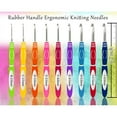 thumbnail image 3 of Crochet Hook Kit Soft Handle Crochet Knitting Knitting Craft Yarn Sewing Tool Set Crochet Storage Bag Gift for Beginners, 3 of 6