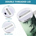thumbnail image 3 of Yayeee 30oz Double-Wall Insulated Stainless Steel Tumbler with Handle Bottle, Green Forest, 3 of 8
