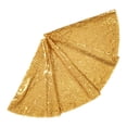 thumbnail image 5 of Tnobhg Christmas Tree Skirt Vibrant Color Elegant Shiny Sequins Xmas Tree Mat for Festive Home Party Decorations, 5 of 8