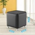 Footstool 5in1 Multifunctional Cube Velvet Sofas Pouffe Stool Change