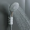 thumbnail image 3 of 2 Pcs Shower Head Holder Durable Reusable Removable Silicone, Grey, 3 of 6