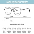 thumbnail image 2 of Gafas anti-azules simples y de moda, hechas de AC, chapa y aleación., 2 of 5