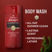 Old Spice Red Zone Swagger Mens Body Wash, All Skin Types, Scent of Cedarwood, 3 fl oz