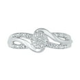 thumbnail image 2 of STERLING SILVER 0.05 CTTW WHITE DIAMOND FASHION RING, 2 of 3