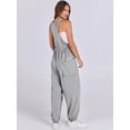 thumbnail image 5 of ANRABESS Harem Jumpsuit for Women Sleeveless Baggy Overalls Romper with Pockets, Drawstring Loose Summer One Piece Outfit Size L, 5 of 8