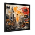 thumbnail image 2 of Designart "Dreamy Minneapolis Cityscape" Cityscapes Framed Wall Art Decor - Industrial Yellow Minneapolis Entryway Framed Wall Art Print, 2 of 6