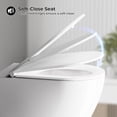 thumbnail image 5 of Wall Hung Toilet, Comfort Height One-Piece Toilet with Soft Closing Seat, Ultra-Thin Cover, Space-Saving Tankless Design, Ideal for Contemporary Bathrooms, White (Full Flat Toilet Seat), 5 of 9