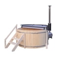 thumbnail image 2 of ALEKO PEWSHTUB Pine Hot Tub and Ice Bath 4-5 Person with Wood-Fired Heater, 2 of 11