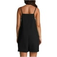 thumbnail image 5 of HXWCHs Sleeveless Jumpsuits for Women, Women's Sleeveless Short Romper Jumpsuit with Adjustable Straps and Functional Side Pockets XL Black, 5 of 6
