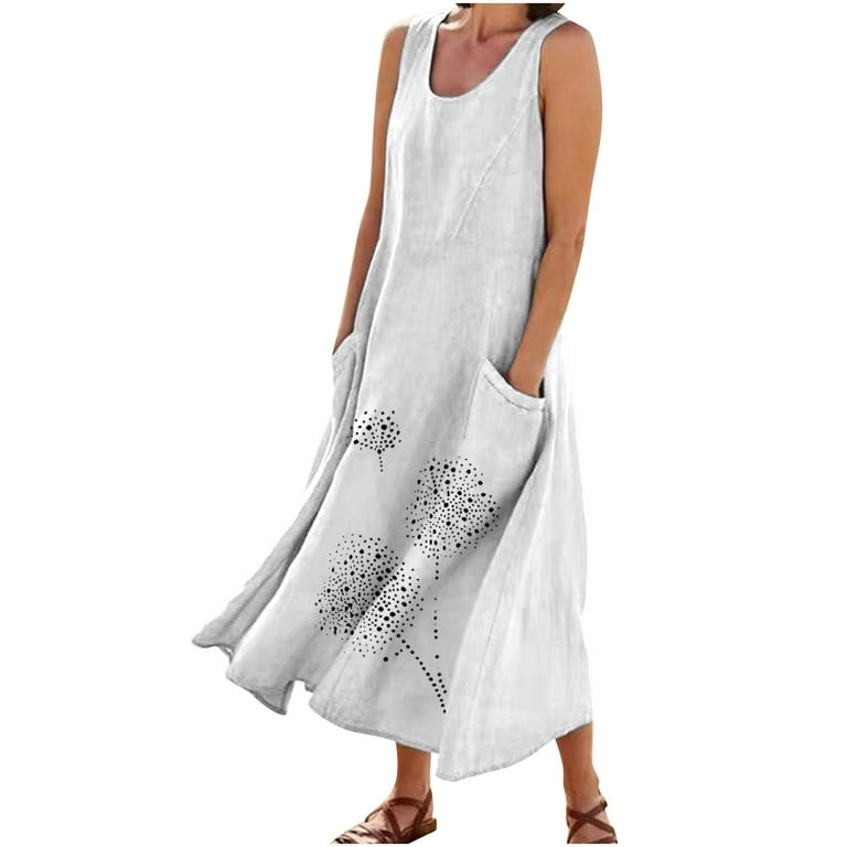 long dress without sleeves Sleeveless Maxi Dresses for Women