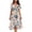 01 Pink, variant on Women's Puff Sleeve Boho Flowy Maxi Dress, Floral Print Sexy V Neck Summer Swing Wedding Guest Beach Dresses