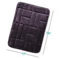 thumbnail image 2 of Clara Clark Bathroom Rugs, Velvet Memory Foam Bath Mat, Ultra Soft Non Slip and Absorbent - Tiled - Small - Purple, 2 of 6