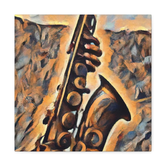 Saxophone's Sweet Serenade - Canvas