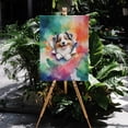 thumbnail image 4 of Funny Watercolor Adorable Miniature American Shepherd Peeking Through Torn Paper Effect Vertical Matte Canvas Poster MAS Dog Lover Gifts Wall Art Home Decor - 00026, 4 of 5