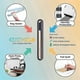 thumbnail image 3 of Portable Cordless Heat Press Tool with Rapid 3-Second Heating for Food Sealing and Thermal Printing Aluminum Foil Pen Eraser White, 3 of 5