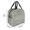 thumbnail image 6 of ZICANCN Insulated Lunch Bag for Women Men, Vintage Wood Backgrounds Reusable Cute Lunch Bags for Picnic School Work Office, 6 of 8