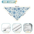 thumbnail image 6 of Dog Bandana 1 Pack,Blue Christmas Snowflake Pattern Bandanas for Dogs,Cat Bandana,Small/ Large Dog Bandana 2 Size,Dog Bandanas Girl Boy, 6 of 6