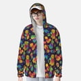 thumbnail image 4 of Goofa Colorful Pineapples1 Printed Women's UPF 50+ Sun Protection Hoodie Jacket Lightweight Long Sleeve Sun Shirt for Women with Pocket Hiking Outdoor-XX-Large, 4 of 9